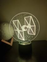Светильник "СИД-Истребитель - TIE Fighter" (Звездные войны / Star Wars)