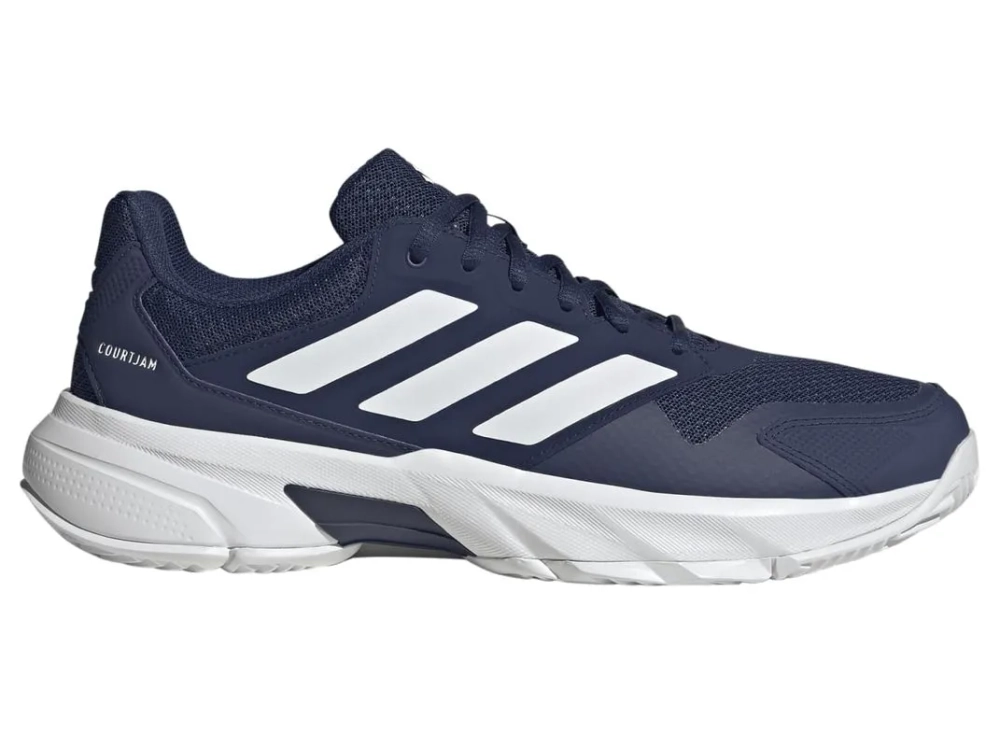 Мужские кроссовки теннисные Adidas CourtJam Control 3 M - dark blue/cloud white/dark blue