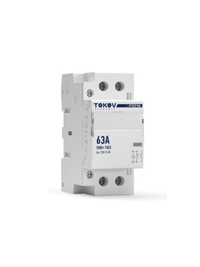 Контактор модульный 36мм 63А 230В АС 1НО 1НЗ PRIZMA TOKOV ELECTRIC TKE-PZ-MC-2-63-230-11