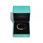 Браслет из розового золота с розовыми сапфирами, Tiffany 💠 Lock with half Pave - В наличии