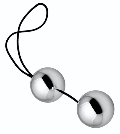 Серебристые вагинальные шарики Benwa Balls (Цвет: серебро)