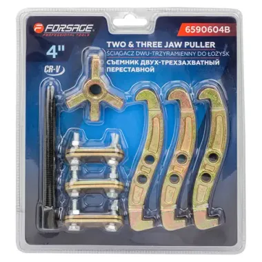 Съемник двух-трехзахватный переставной 4'' Forsage F-6590604B