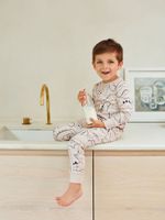 Пижама для мальчика Next 541-251, 3 шт., Бежевый, Серый