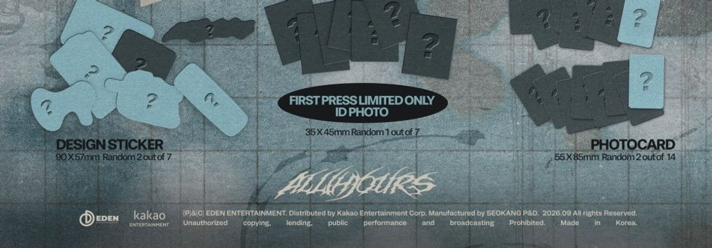 (ПРЕДЗАКАЗ) Альбом ALL(H)OURS - UNBOUND 6th Mini Album RANDOM Version