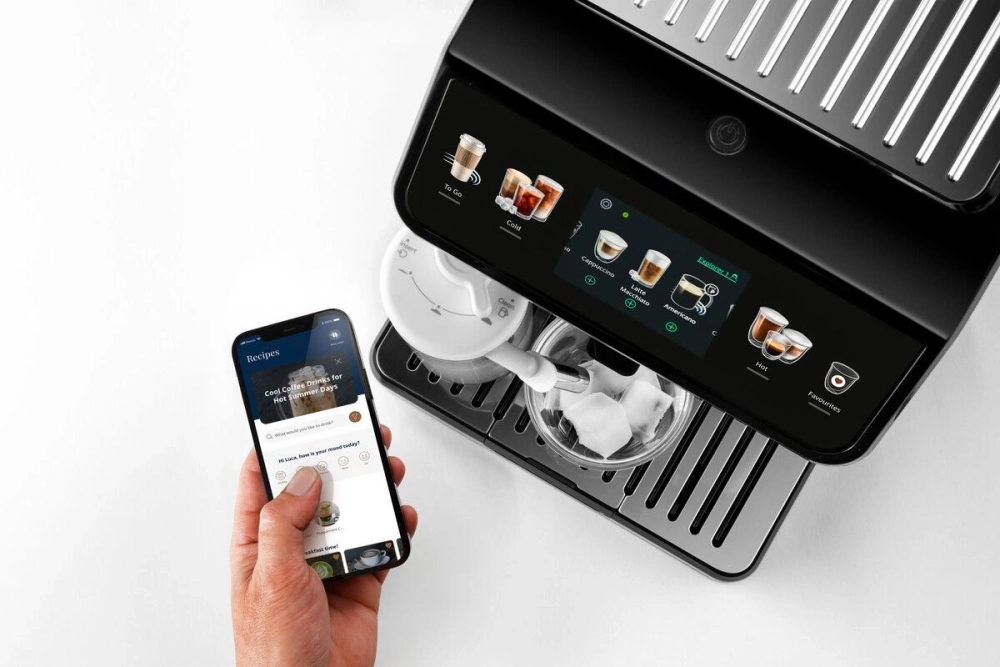 Кофемашина Delonghi Eletta Explore ECAM450.55.G 1450Вт серебристый/черный