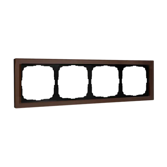 Рамка стеклянная на 4 поста Systeme Electric ArtGallery Pure Мокко GAL320604