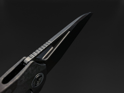 Складной нож Magpie M390 CrystalTi black DLC stonewash