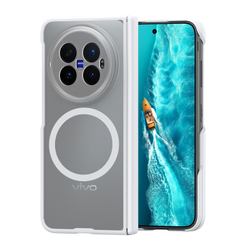Усиленный чехол с белыми рамками и с MagSafe для vivo X Fold 6, серия Expn Series Magnetic от Dux Ducis