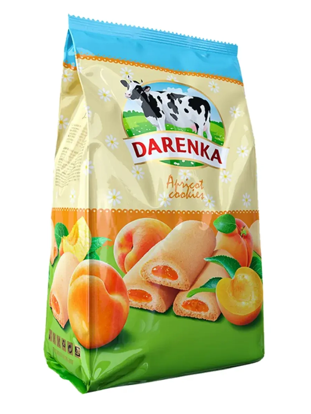 Печенье с фруктовым джемом со вкусом Абрикоса Даренка 250 г