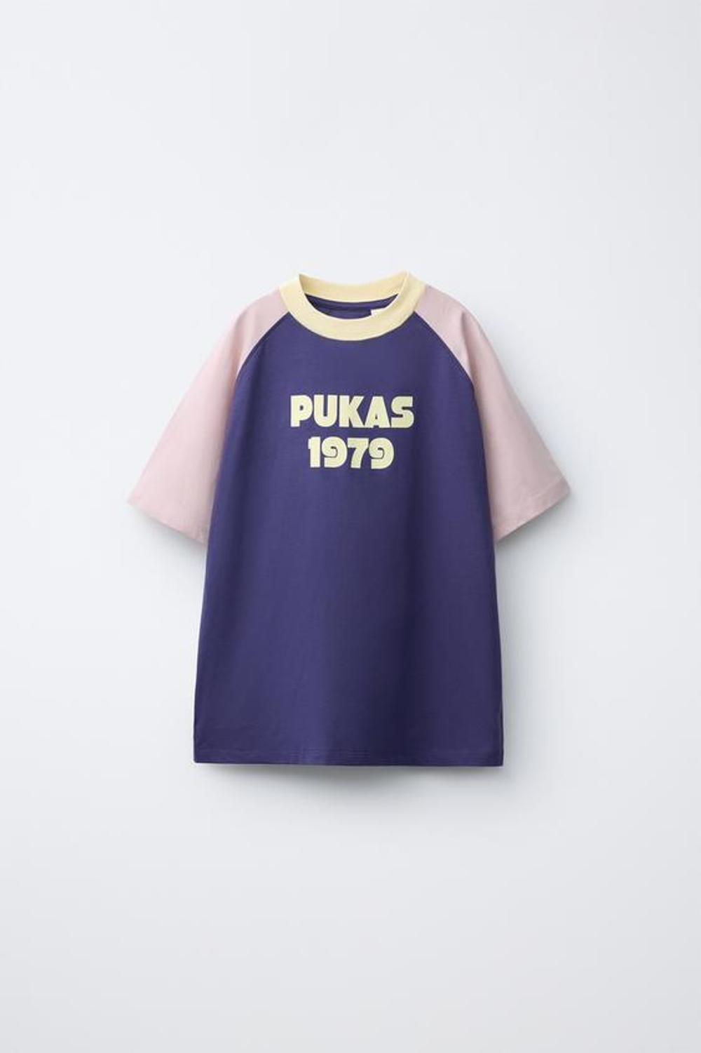 ZARA X PUKAS ФУТБОЛКА РЕГЛАН PUKAS SURF, СИНИЙ