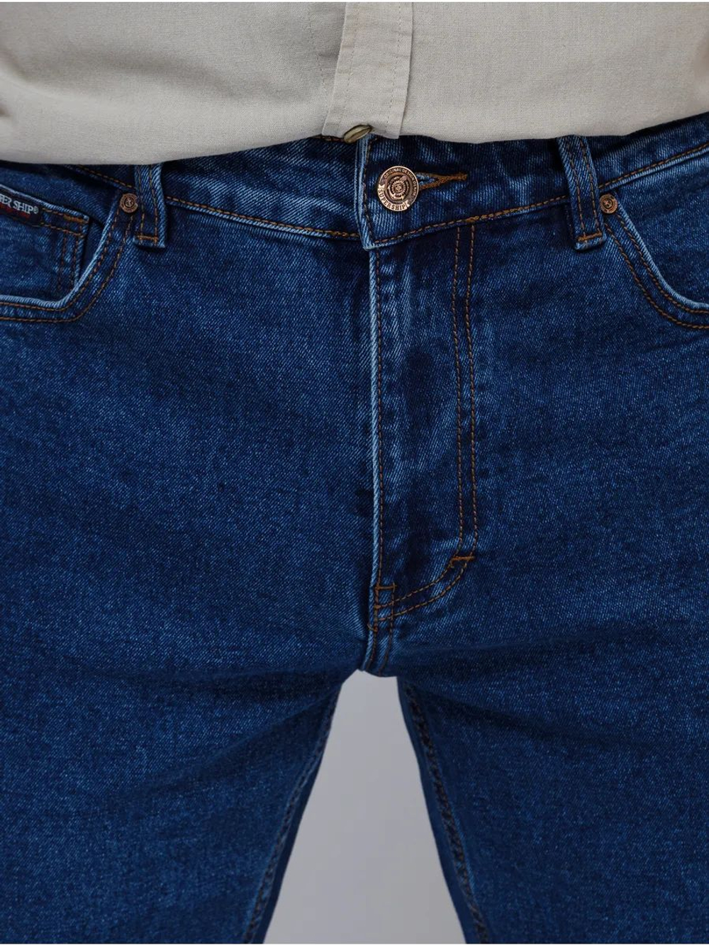 Джинсы SUPER SHIP Denim Classic,мужские,прямые классические,синие размер- (58-60) -40/34