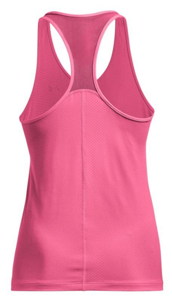 Женский топ теннисный Under Armour HeatGear Armour Racer Tank - pink punk/metallic silver
