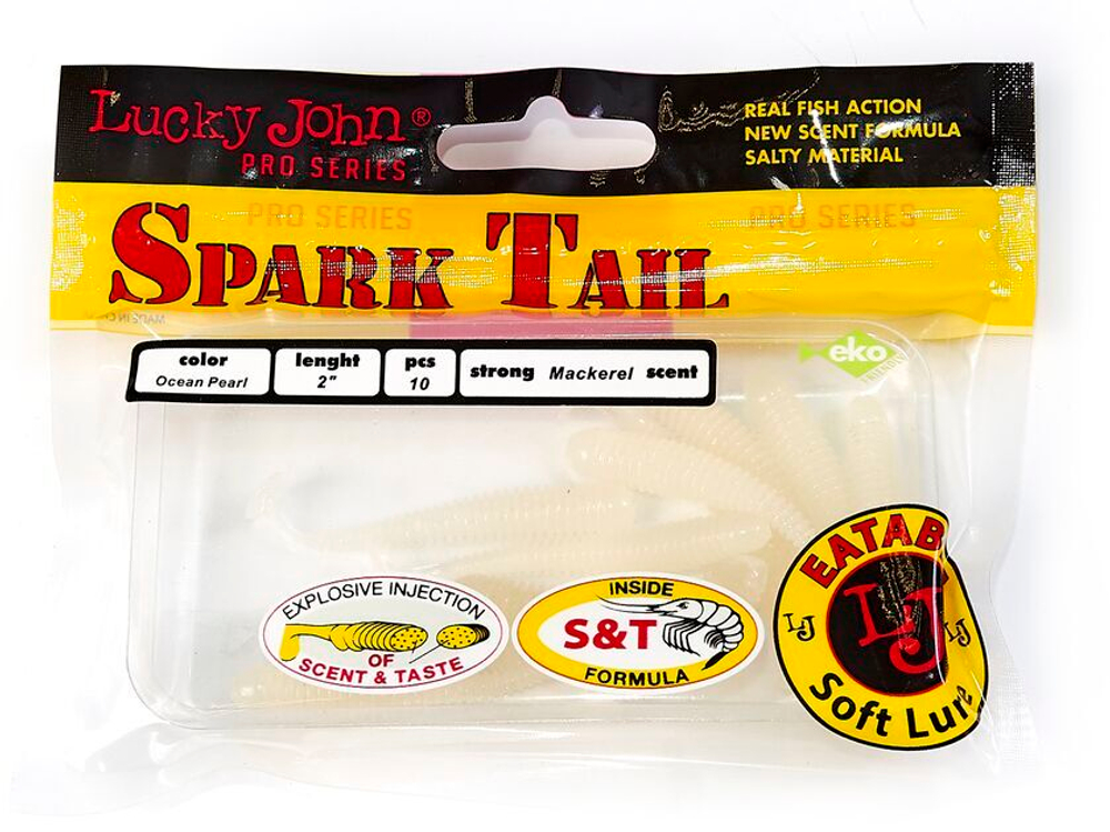 Виброхвосты съедобные LJ Pro Series Spark Tail 2,0in (5 см), цв. 033, 10 шт.