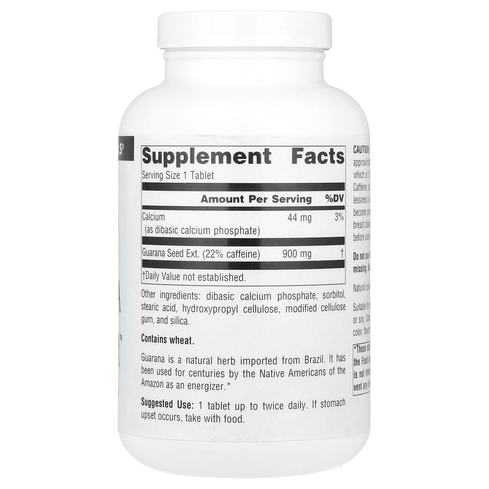 Source Naturals, Guarana Energizer™, 200 таблеток
