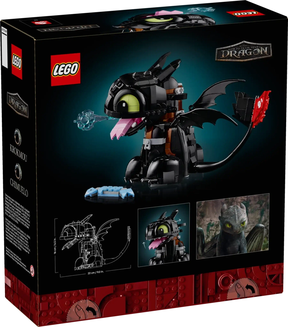 Конструктор LEGO Icons 10375 Как приручить дракона: Беззубик