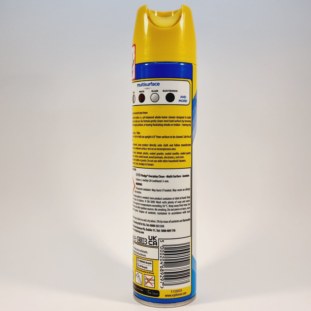 Полироль для мебели Pledge pH Balanced Multisurface Cleaner запахом жасмина 250 мл (Из Финляндии)
