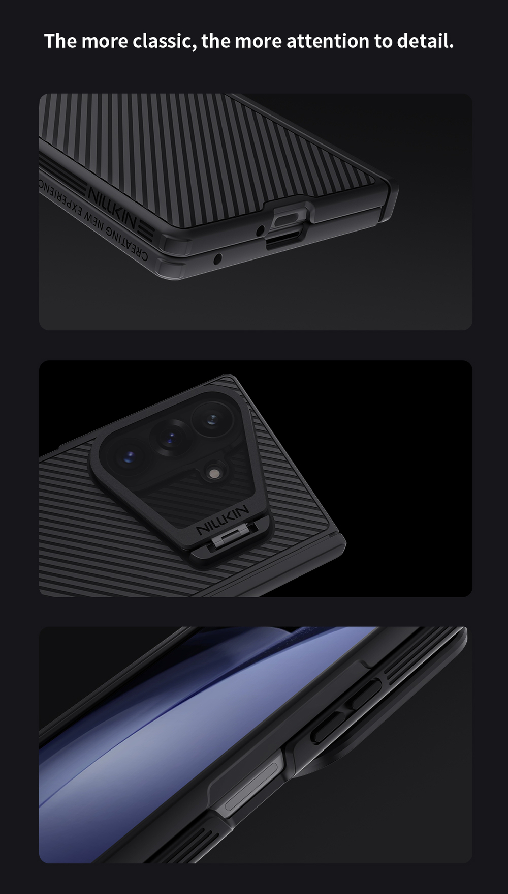 Чехол черный с MagSafe для смартфона Samsung Galaxy Z Fold 8 Ultra, серия CamShield Prop Magnetic (версия с прозрачной крышкой объектива) от Nillkin