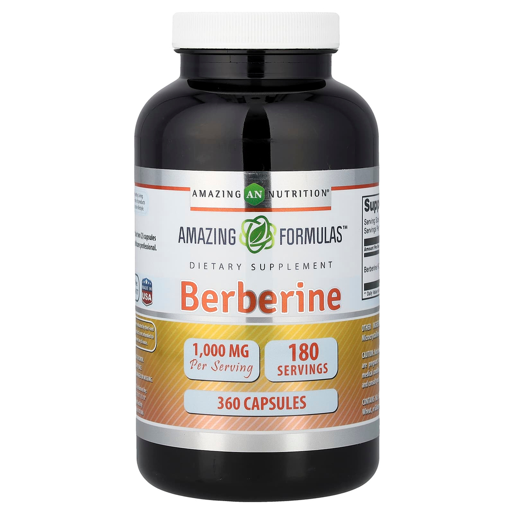 Amazing Nutrition, берберин, 360 капсул (500 мг в 1 капсуле)