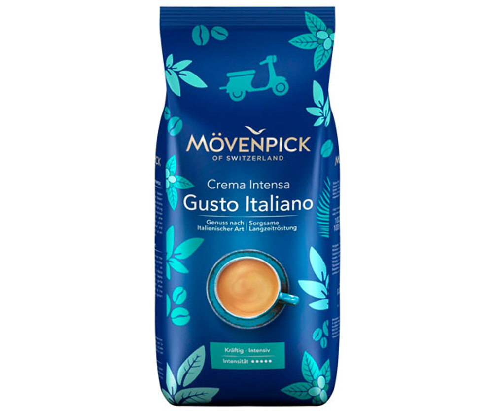 Кофе MÖVENPICK Gusto Italiano, в зёрнах, 1кг., Мовенпик