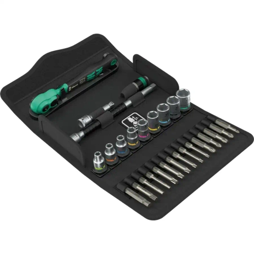 Набор с трещоткой 1/4" Zyklop Comfort WERA 05005541001