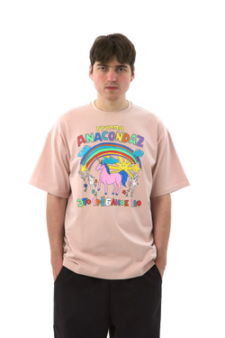 Футболка «Грёбаное зло» peach