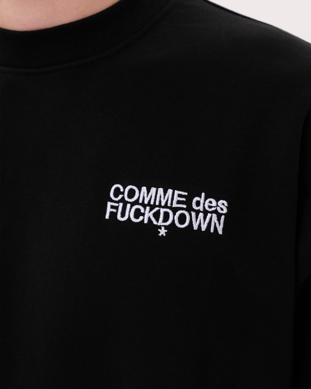 COMME DES FUCKDOWN СВИТШОТ ЧЕРНЫЙ