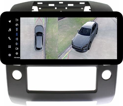 Магнитола для Nissan Navara D40 2004-2014 (кондиционер) - Teyes LUX ONE 360 монитор 12.3" 2K QLED на Android 10, Быстрая, CarPlay, 4G SIM-слот, 4 камеры в комплекте