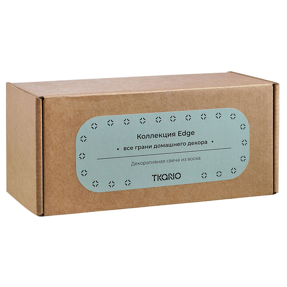 Свеча декоративная Tkano Edge 16.5см мятная