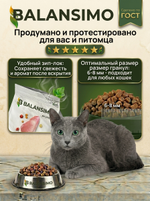 Сухой корм холистик для стерилизованных кошек и кастрированных котов Balansimo Holistic Sterilized Adult Cat индейка с ягодами 2 кг