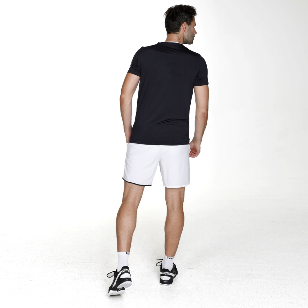 Мужское теннисное поло Racket Roots Teamline T-Shirt Men - Black