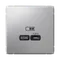 Розетка с USB C Systeme Electric ArtGallery Алюминий GAL000327