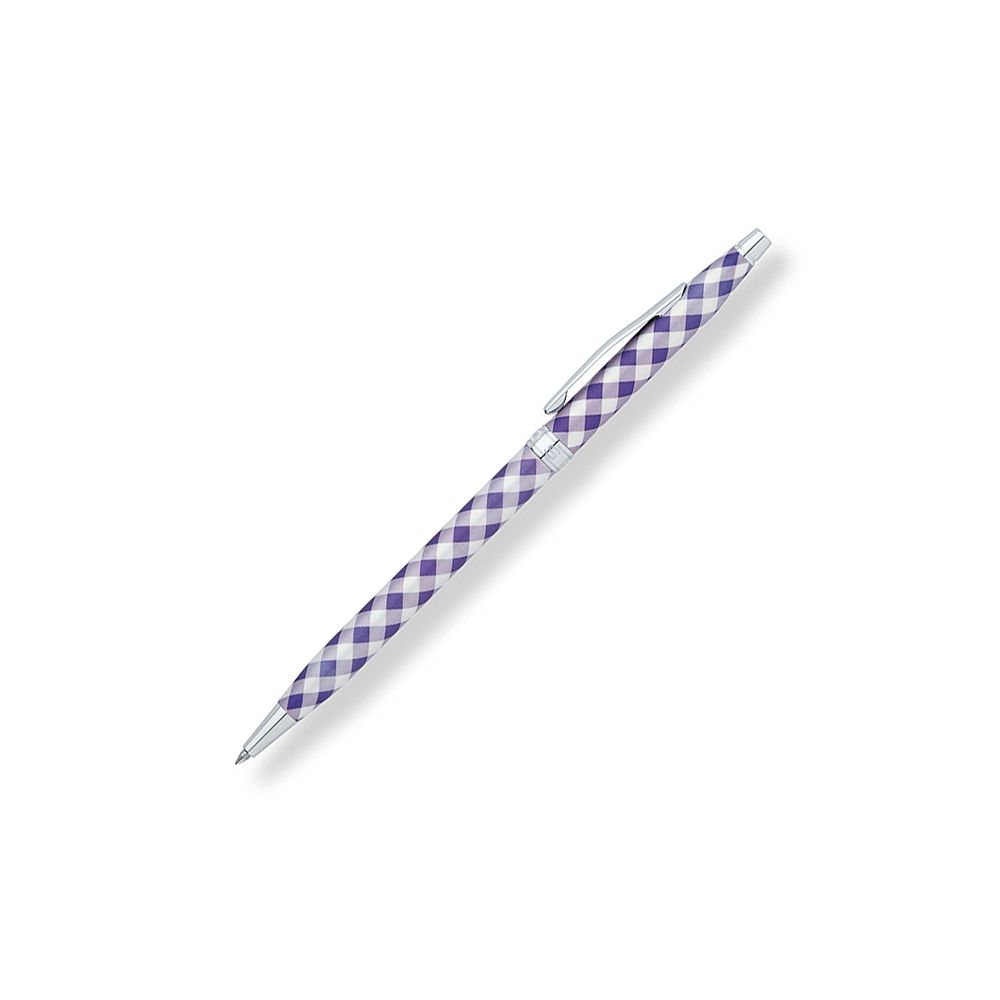 Шариковая ручка Cross Century Classic Colours Gingham фиолетовый в клетку (AT0082-68)