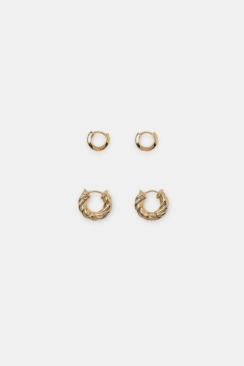ZARA НАБОР СЕРЕГ-КОЛЕЦ, ЗОЛОТИСТЫЙ