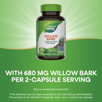 Nature's Way, кора ивы, 100 веганских капсул (340 мг в 1 капсуле)