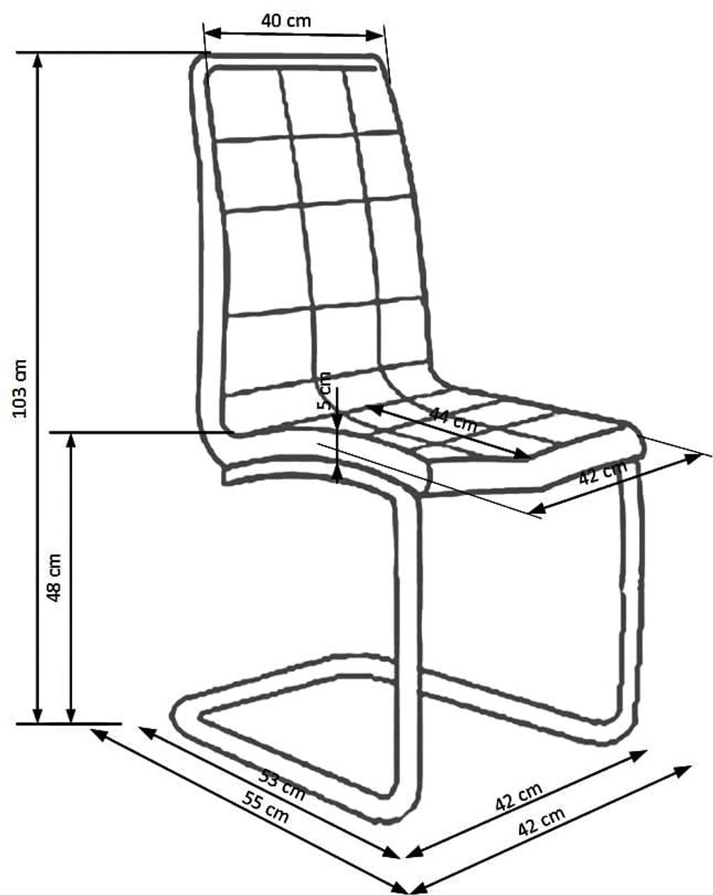 Стул HALMAR K147 серый/хром
