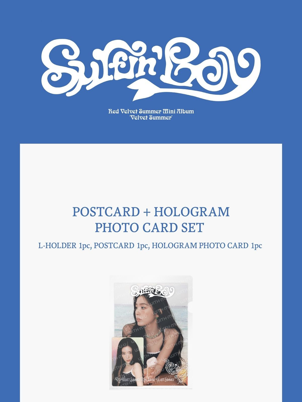 (ПРЕДЗАКАЗ) товары Red Velvet - Velvet Summer Summer Mini Album MD POSTCARD + HOLOGRAM PHOTO CARD SET