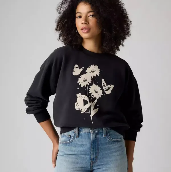 Толстовка женская LEVI'S GR VINTAGE BOXY CREW SWEATSHIRT CREW HAZ