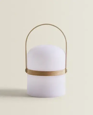 ZARA HOME БЕСПРОВОДНАЯ НАСТОЛЬНАЯ ЛАМПА С РУЧКОЙ