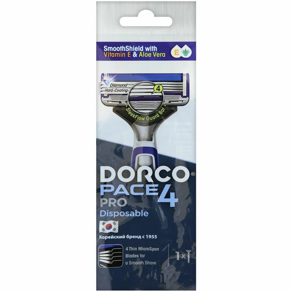 Станок одноразовый DORCO PACE 4 PRO NEW (1 шт)