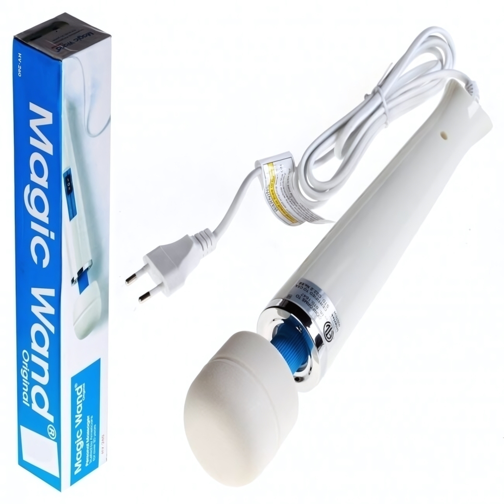Вибромассажер Hitachi Magic Wand Original HV-260 (2 скорости) (Цвет: белый с синим)