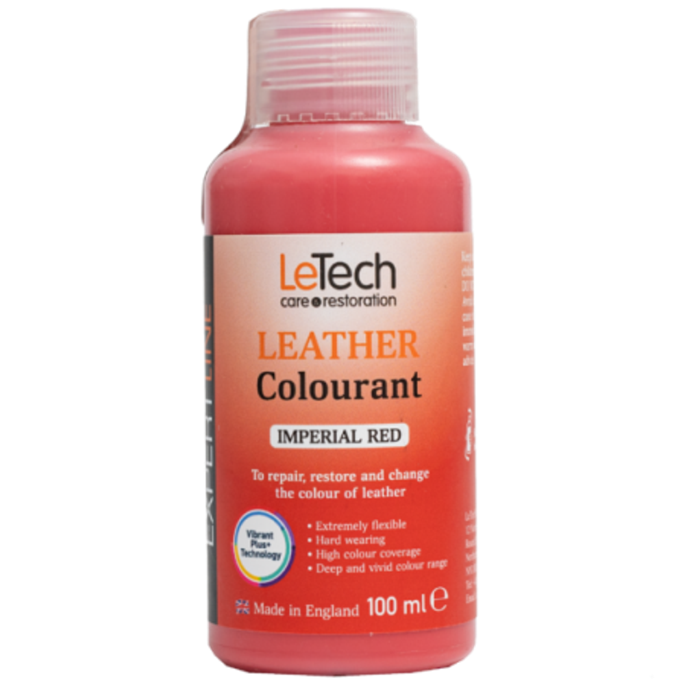 LeTech Expert Line Краска для кожи (Leather Colourant) Imperial Red, 100мл