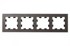 Рамка стеклянная на 4 поста Systeme Electric AtlasDesign Nature Мокко ATN320604