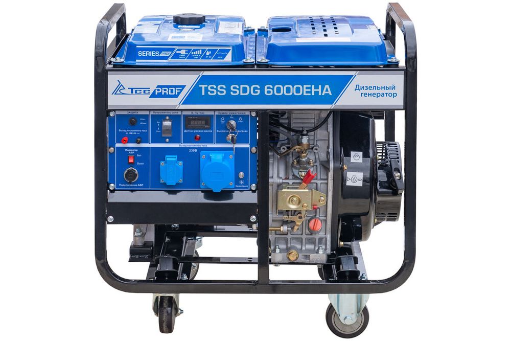 Дизель генератор TSS SDG 6000EHA - [6 кВт / 27,1 А] двигатель Lifan, эл. старт