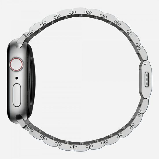 Ремешок Nomad Aluminum Band SPACE GRAY - Apple Watch 7 (45mm)/6/SE/5/4 (44mm)/3/2/1 (42mm), серебро