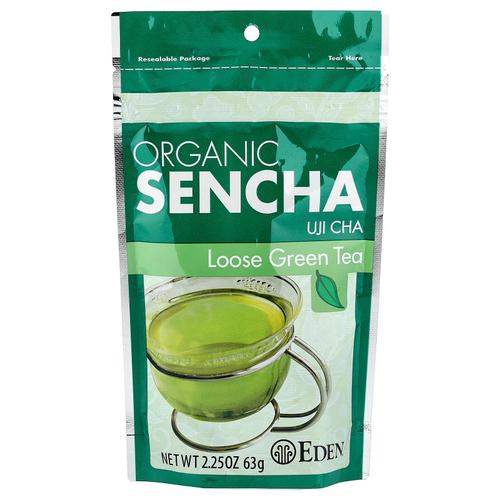 Eden Foods, органический сенча, удзи ча, рассыпной зеленый чай, 63 г (2,25 унции)