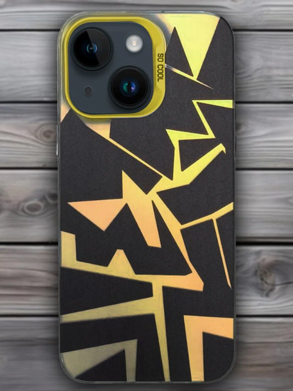 Дизайнерский чехол из пластика для IPHONE 15 PLUS с усиленной защитой камеры и глянцем