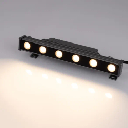 Линейный прожектор AR-LINE-300-6W Warm3000 (GR, 15 deg, 230V) (Arlight, IP65 Металл, 3 года) 045364
