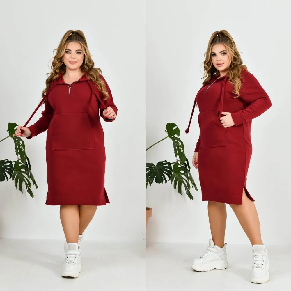 Платье-худи УК-3601-2 Фабрика Моды