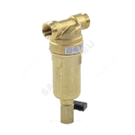Фильтр сетчатый T-образный латунь Ду 15 Ру25 Тмакс=80 oC G1/2" НР FF06 с краном Honeywell-Braukmann FF06-1/2"AAM