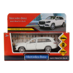 Модель ин. мет. "Mercedes-Benz Maybach GLS" 12см, дв,баг, белый, коробка MAYBCHGLS-12-WH (Технопарк)